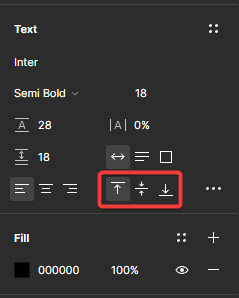 figma text align