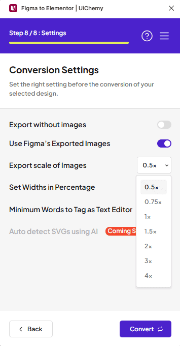 Figma to WordPress converter, UI Chemy, July 2023, latest updates for website design tools.