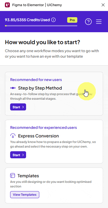 Figma to WordPress converter, UI Chemy, July 2023, latest updates for website design tools.