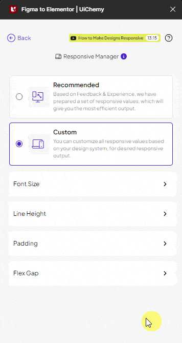 uichemy responsive manager flex gap new ui