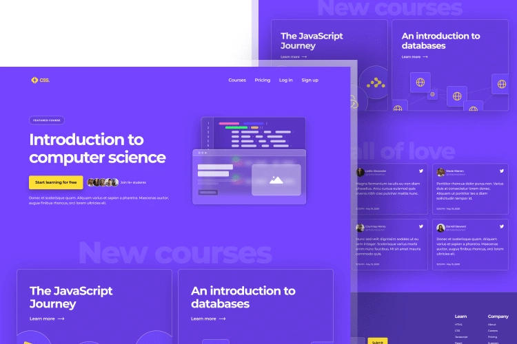 Webflow Computer Science – Learning Platform 1