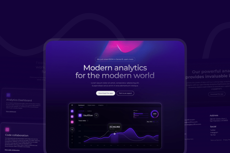 Webflow SaaS — Futuristic Ap