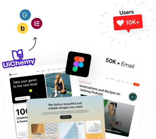 Ui chemy app interface for user experience design and web development.