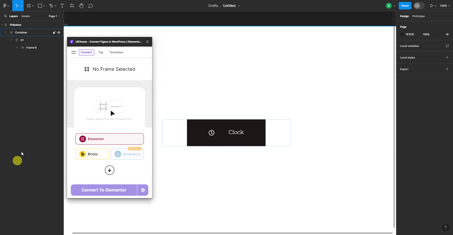 How to Tag The TP Button Widget for Figma to Elementor? - UiChemy