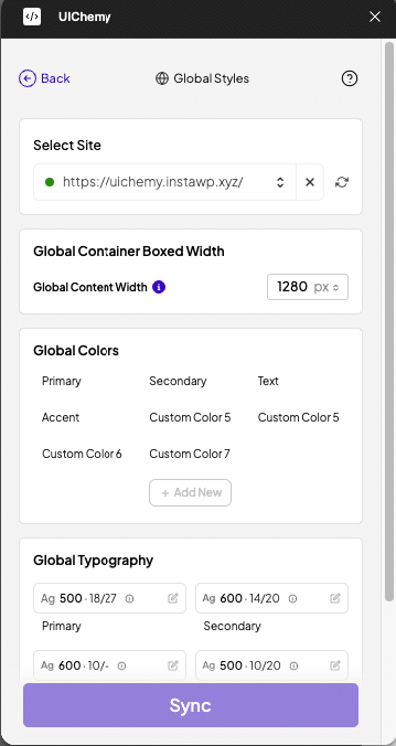 Global Styles Box Width Support