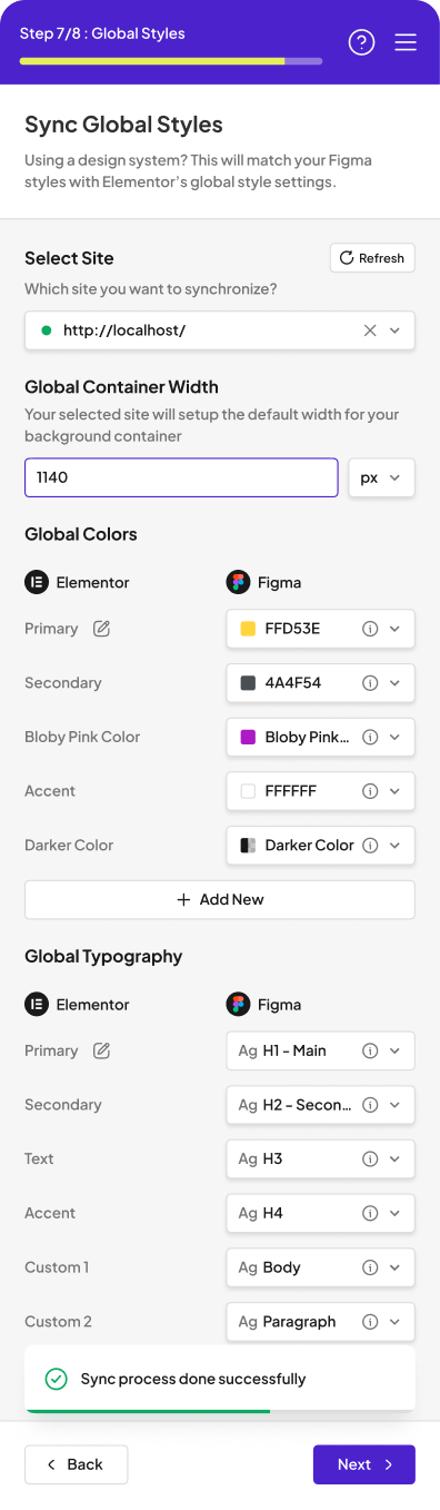 Step 7 Global Styles 1
