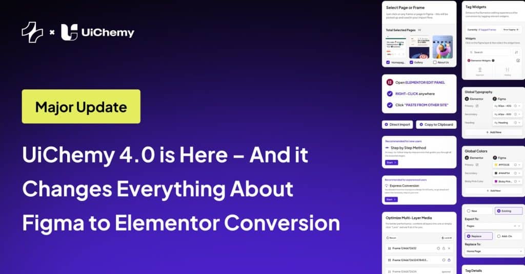 UiChemy 4.0 is Here – And it Changes Everything About Figma to Elementor Conversion