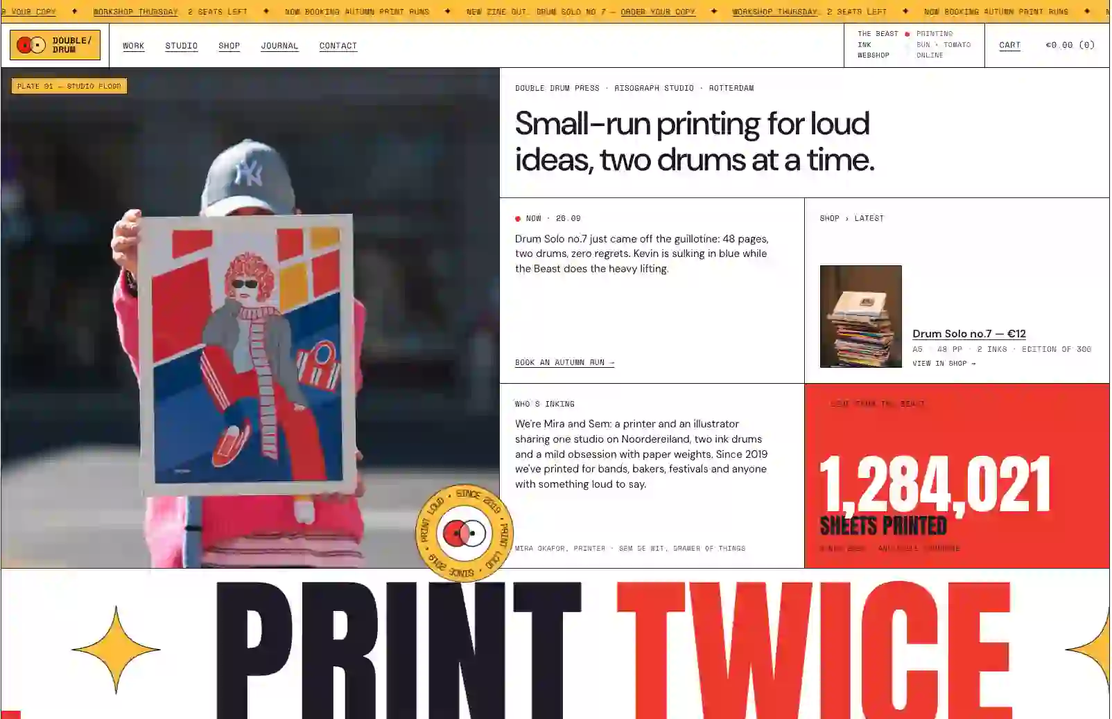 Double Drum Press Risograph Printing & Zine Studio