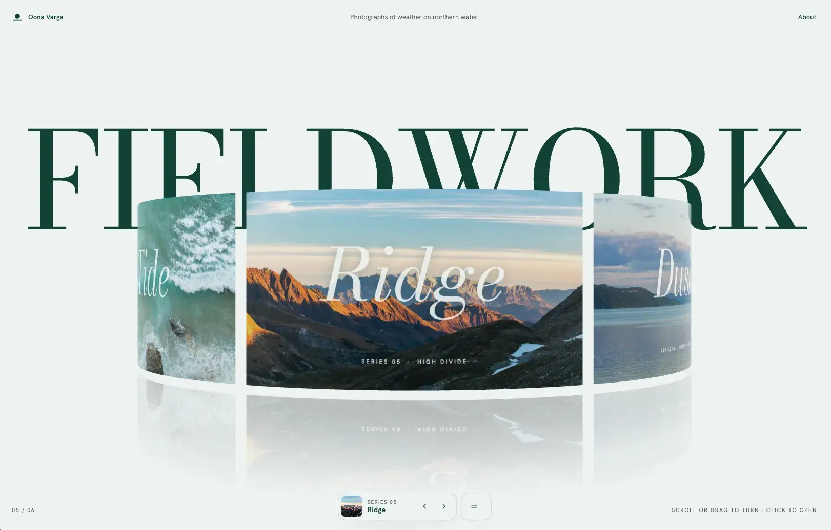 Fieldwork A WebGL Photography Carousel