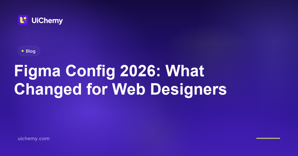 Figma Config 2026: What Changed for Web Designers