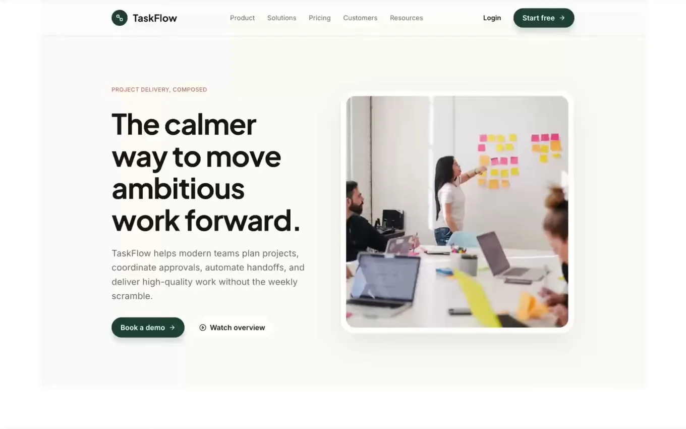 Live WordPress page