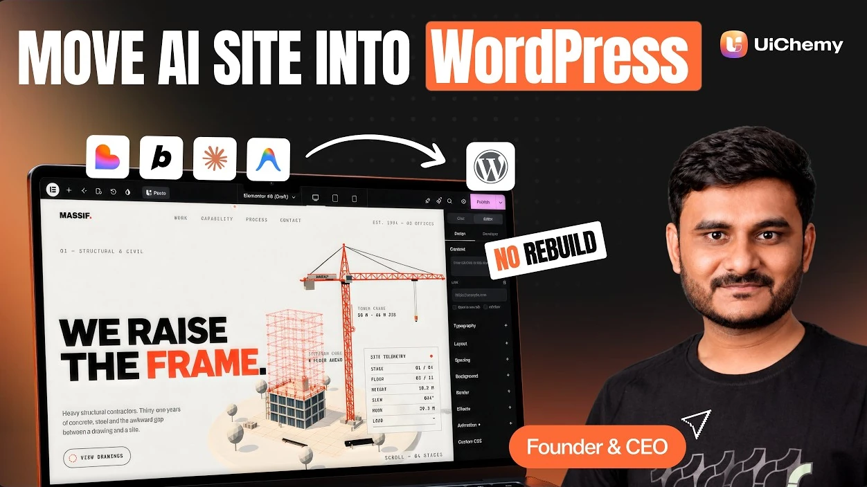 Move Any AI Website Into REAL WordPress, Without Rebuilding It | Claude, Lovable, Bolt