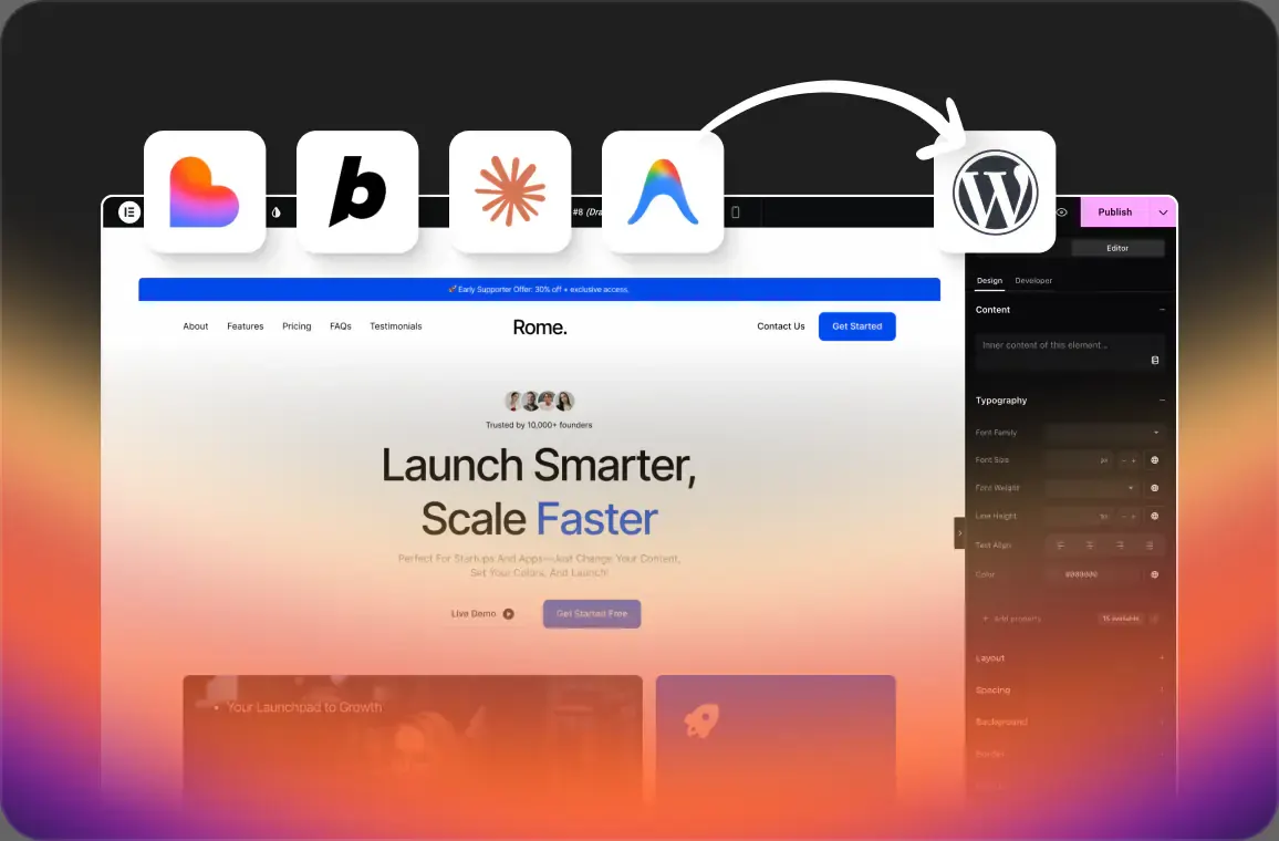 An AI build moved into native, editable WordPress
