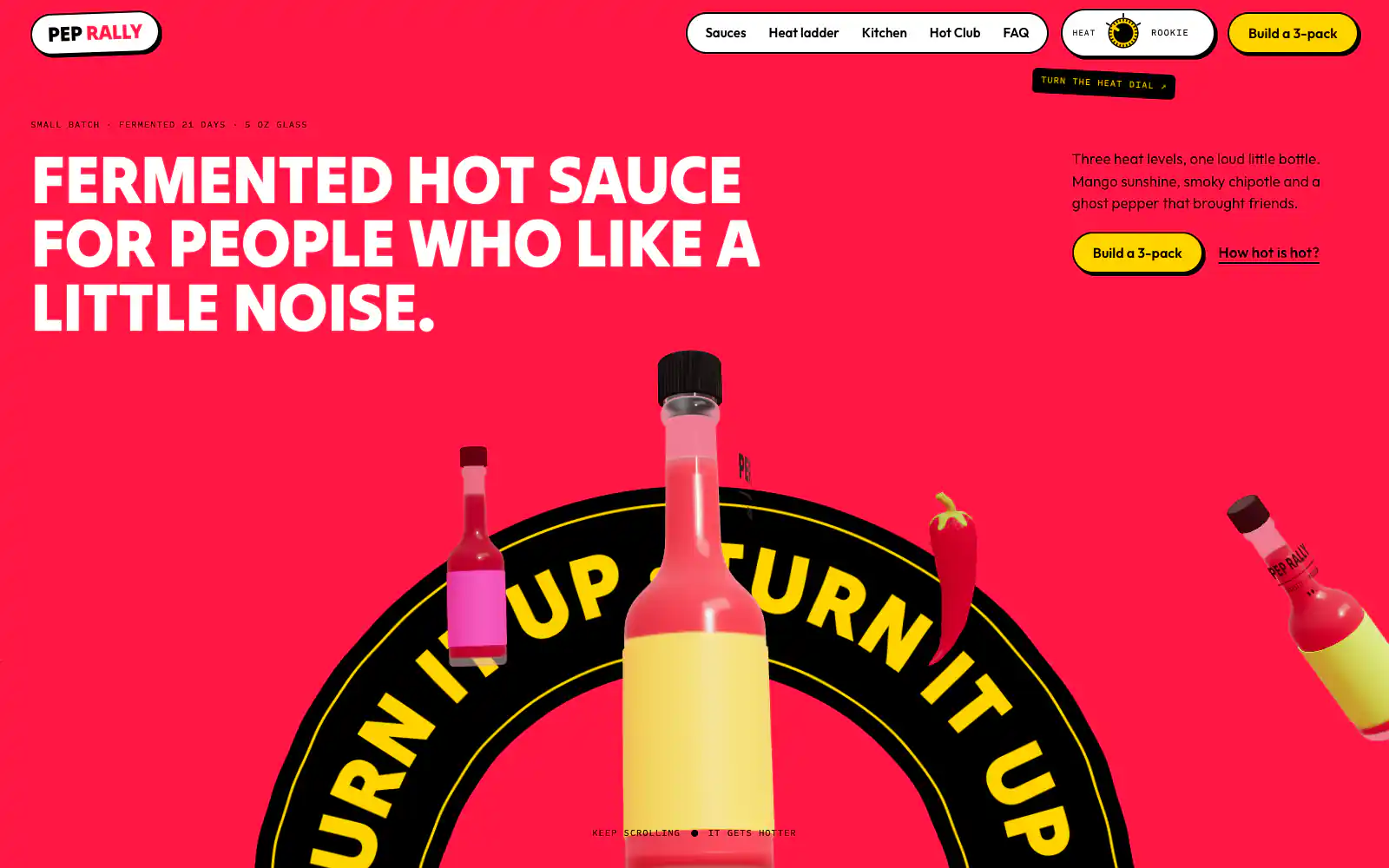 Pep Rally Small-Batch Fermented Hot Sauce