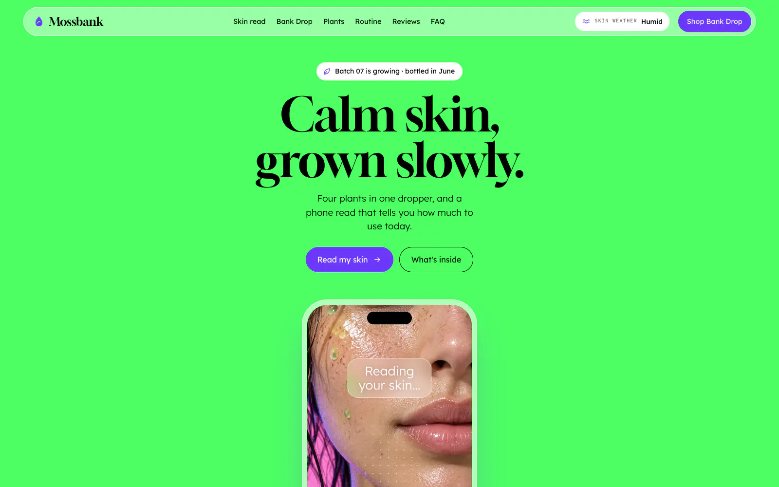 Mossbank Slow-Grown Botanical Skincare