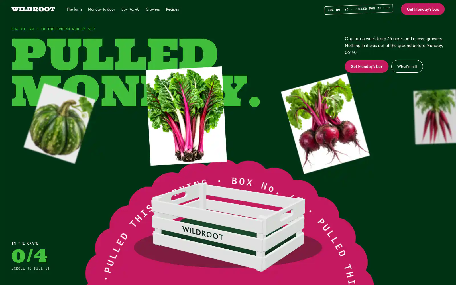 Wildroot Weekly Organic Produce Box