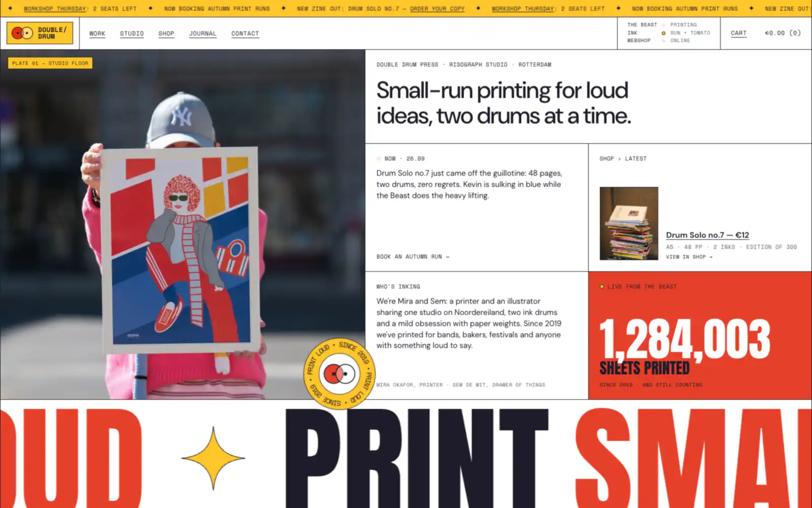 Double Drum Press Risograph Printing & Zine Studio