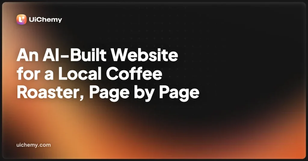 An AI-Built Website for a Local Coffee Roaster, Page by Page