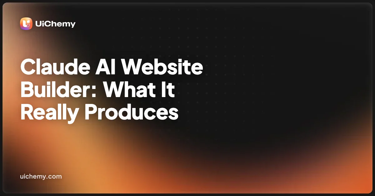 Claude AI Website Builder: What It Really Produces