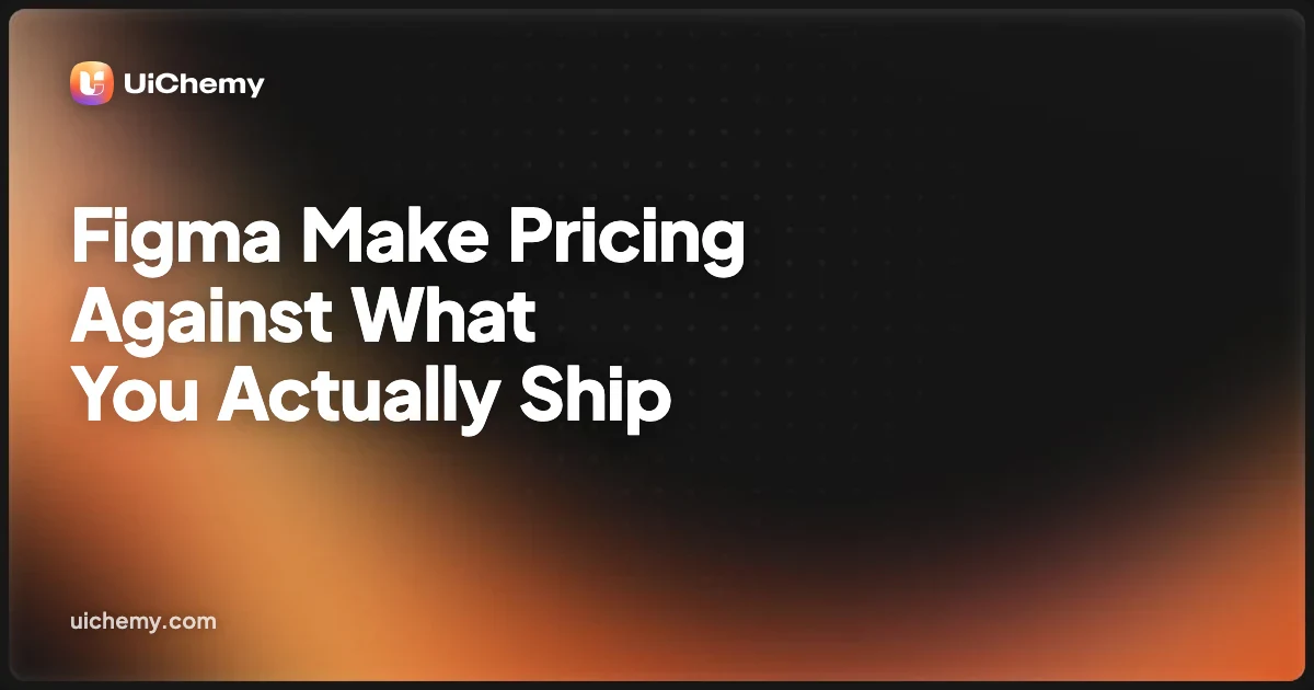 Figma Make Pricing Against What You Actually Ship