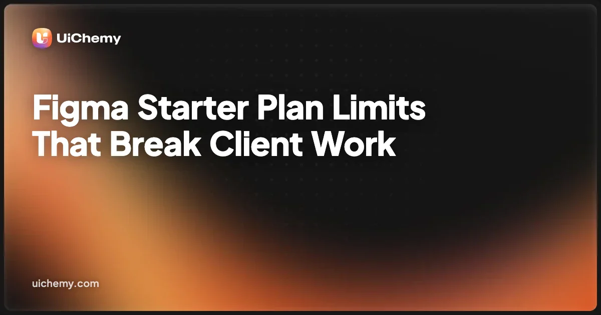 Figma Starter Plan Limits That Break Client Work