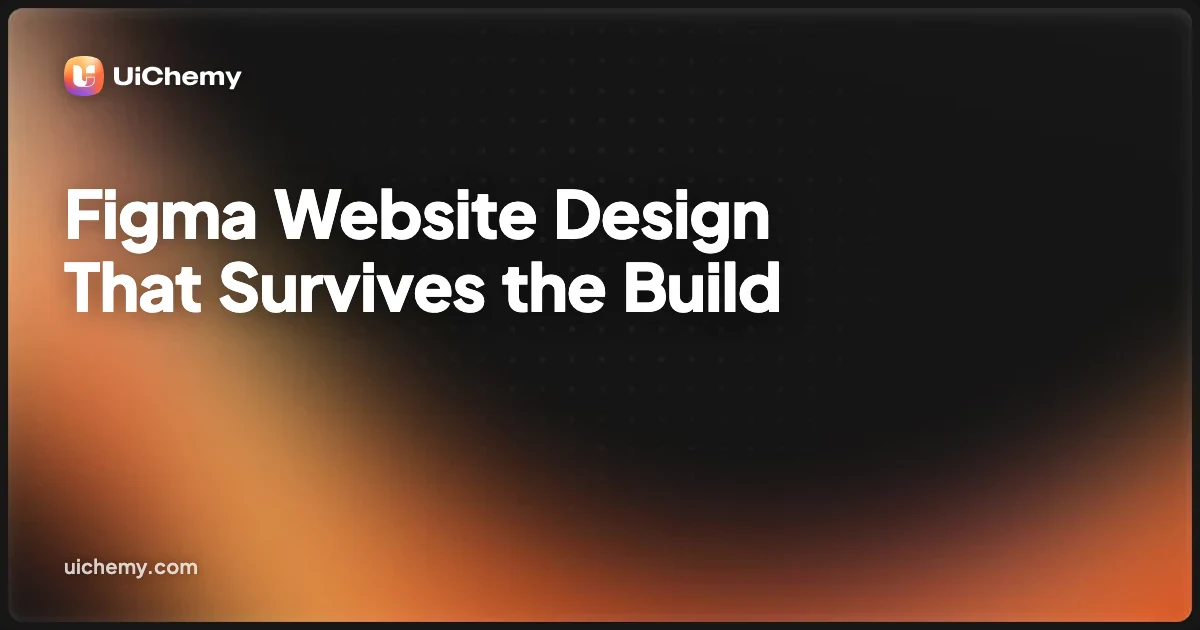 Figma Website Design That Survives the Build