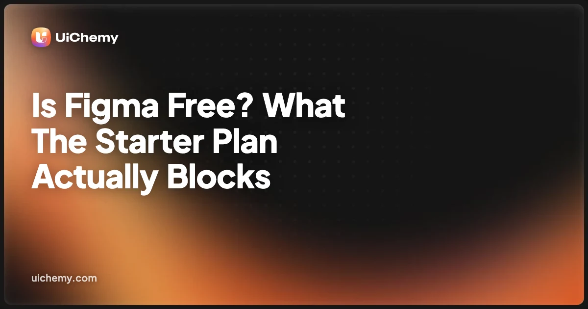 Is Figma Free? What The Starter Plan Actually Blocks